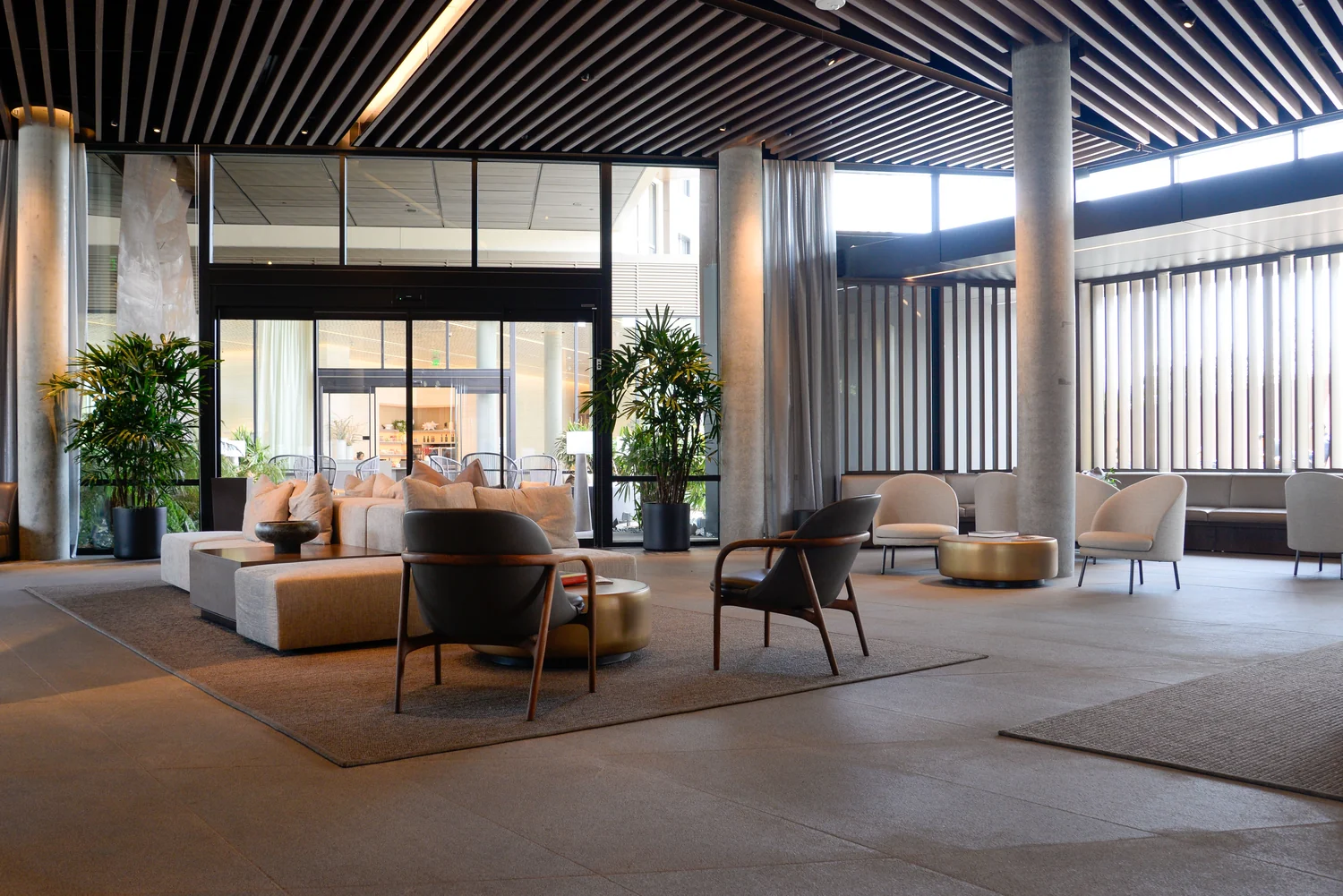 Elegant hotel lobby in Auckland, New Zealand, representing premium hospitality